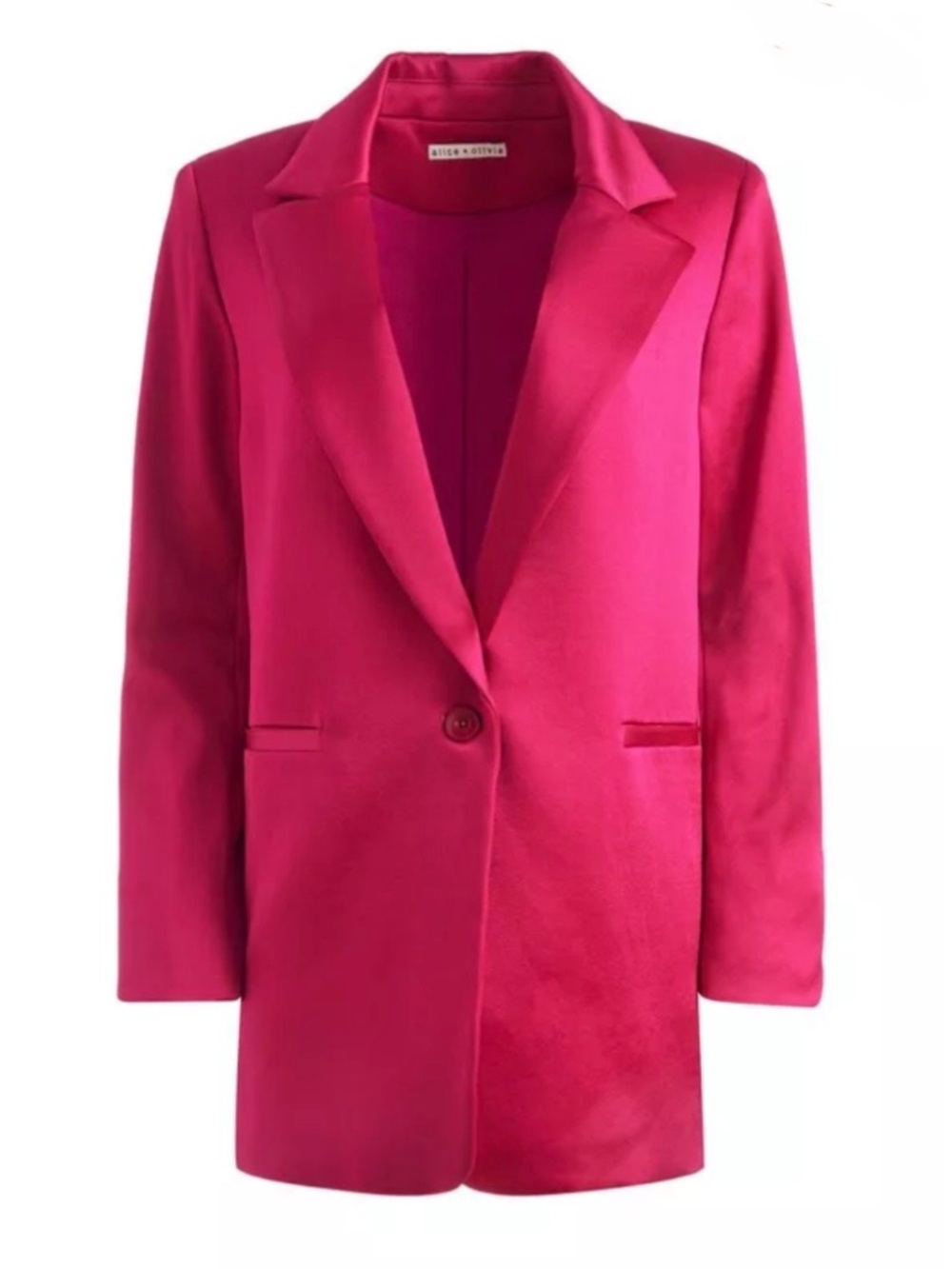 ALICE + OLIVIA DENNY NOTCH COLLAR BOYFRIEND BLAZER--SIZE 6